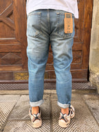 Jeans Yellowstone Cropped di Pont lavaggio sabbia