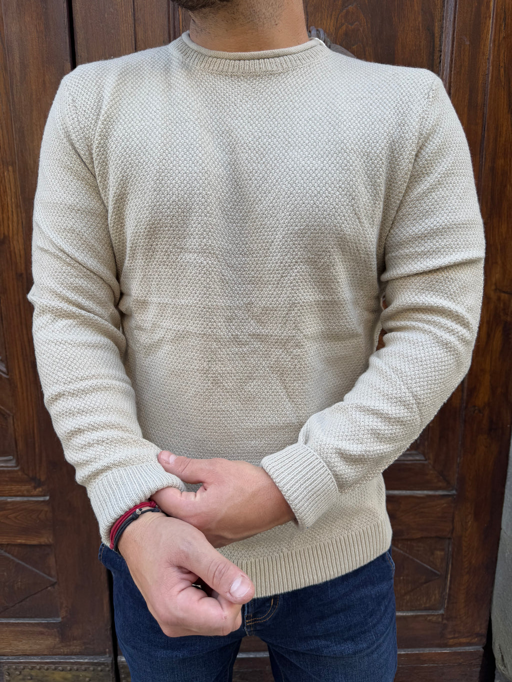 Maglioncino Carlos beige di Telamira beige