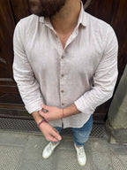 Camicia Lino Hamaki-Ho beige