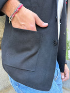 Giacca cardigan Roma di Hamaki-Ho nero