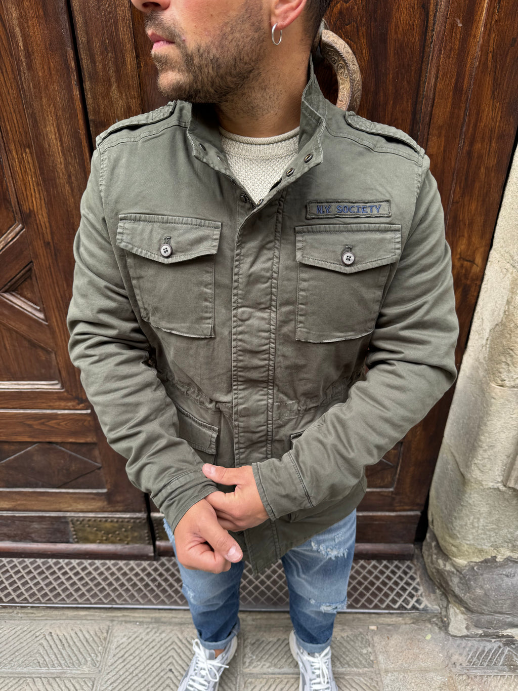 Giacchetta Sahariana di Trèz verde