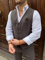 Gilet coordinato London di 3.9 moro