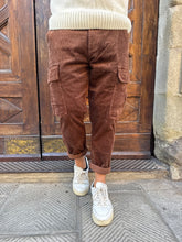 Carica l&#39;immagine nel visualizzatore di Gallery, Pantalone cargo Rocciatore di Telamira cioccolato
