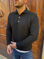 Maglioncino Polo di Hamaki-Ho nero