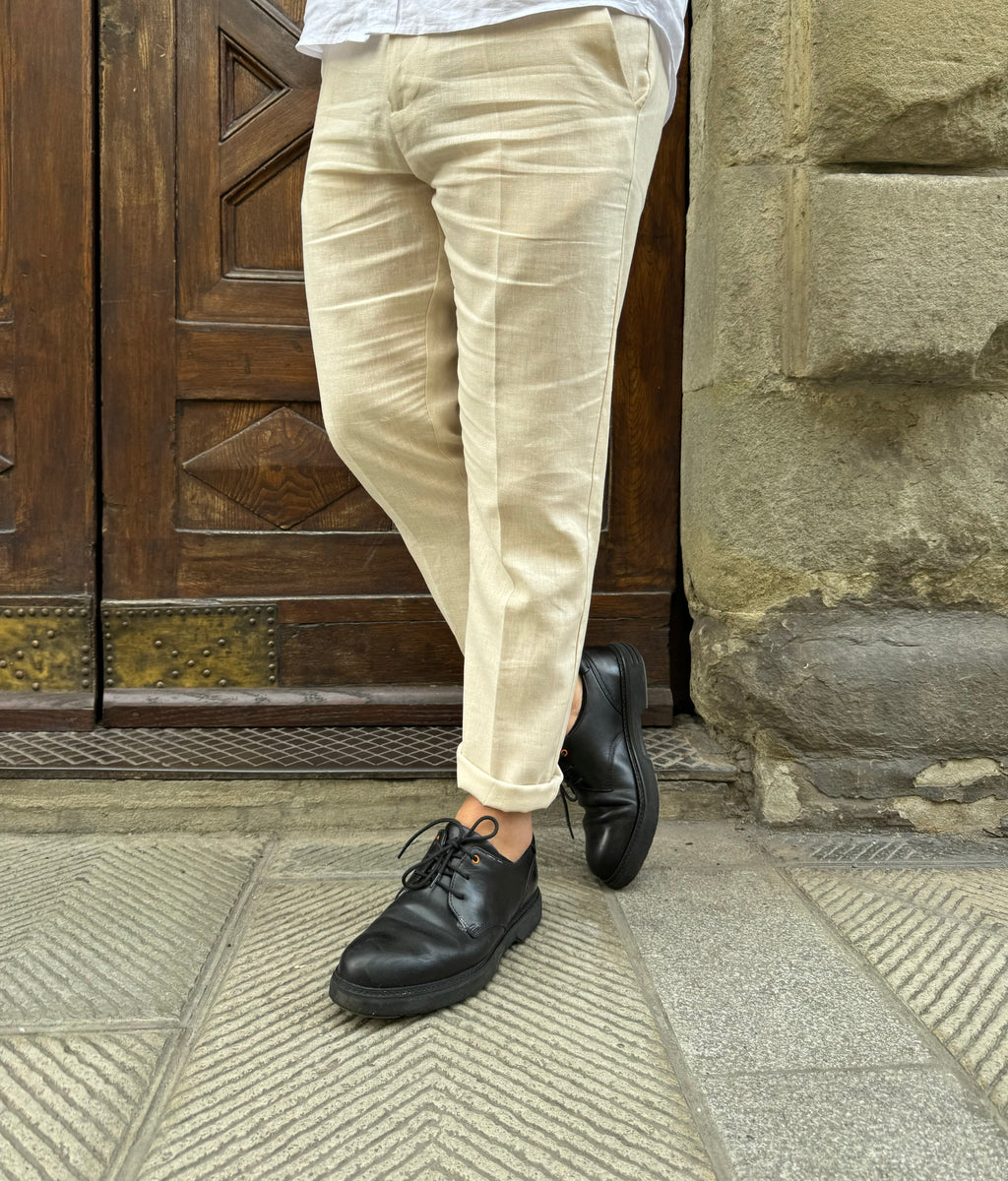 Pantalone completo Maracaibo sabbia di Telamira