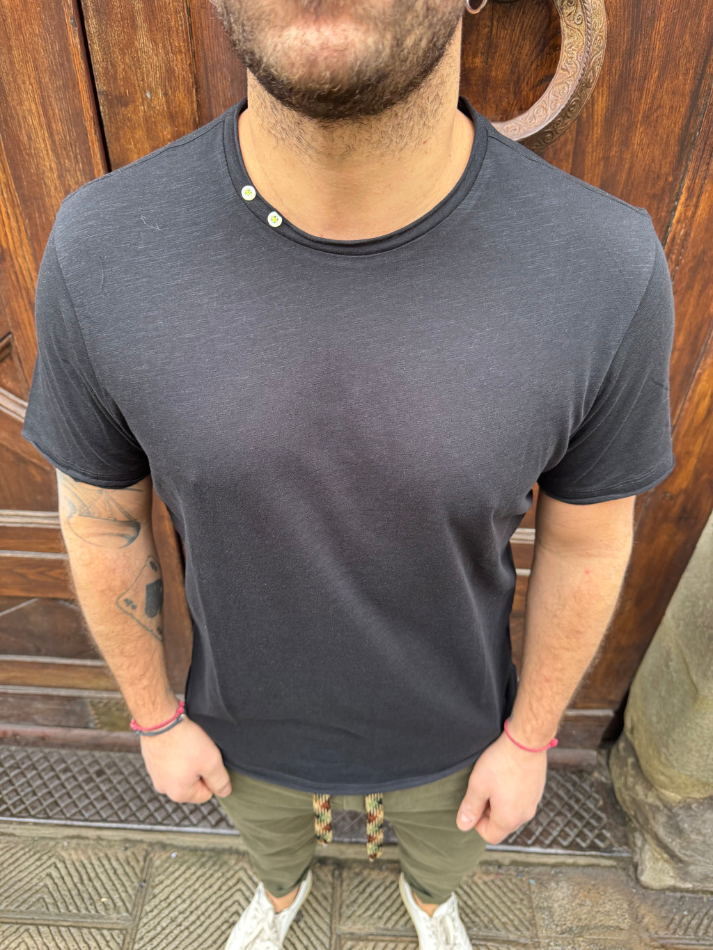 T-Shirt Topo di Tréz nera