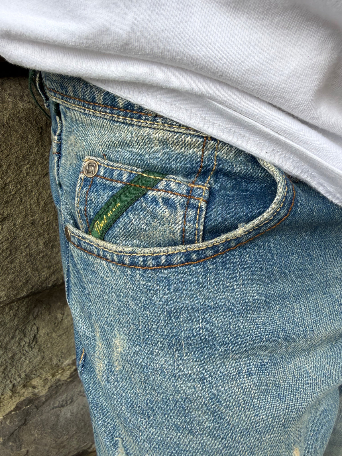 Jeans Yellowstone Cropped di Pont lavaggio sabbia
