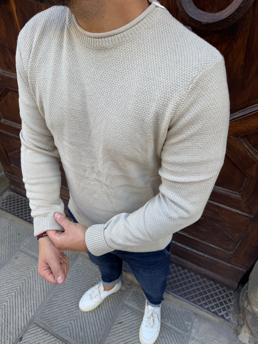 Maglioncino Carlos beige di Telamira beige