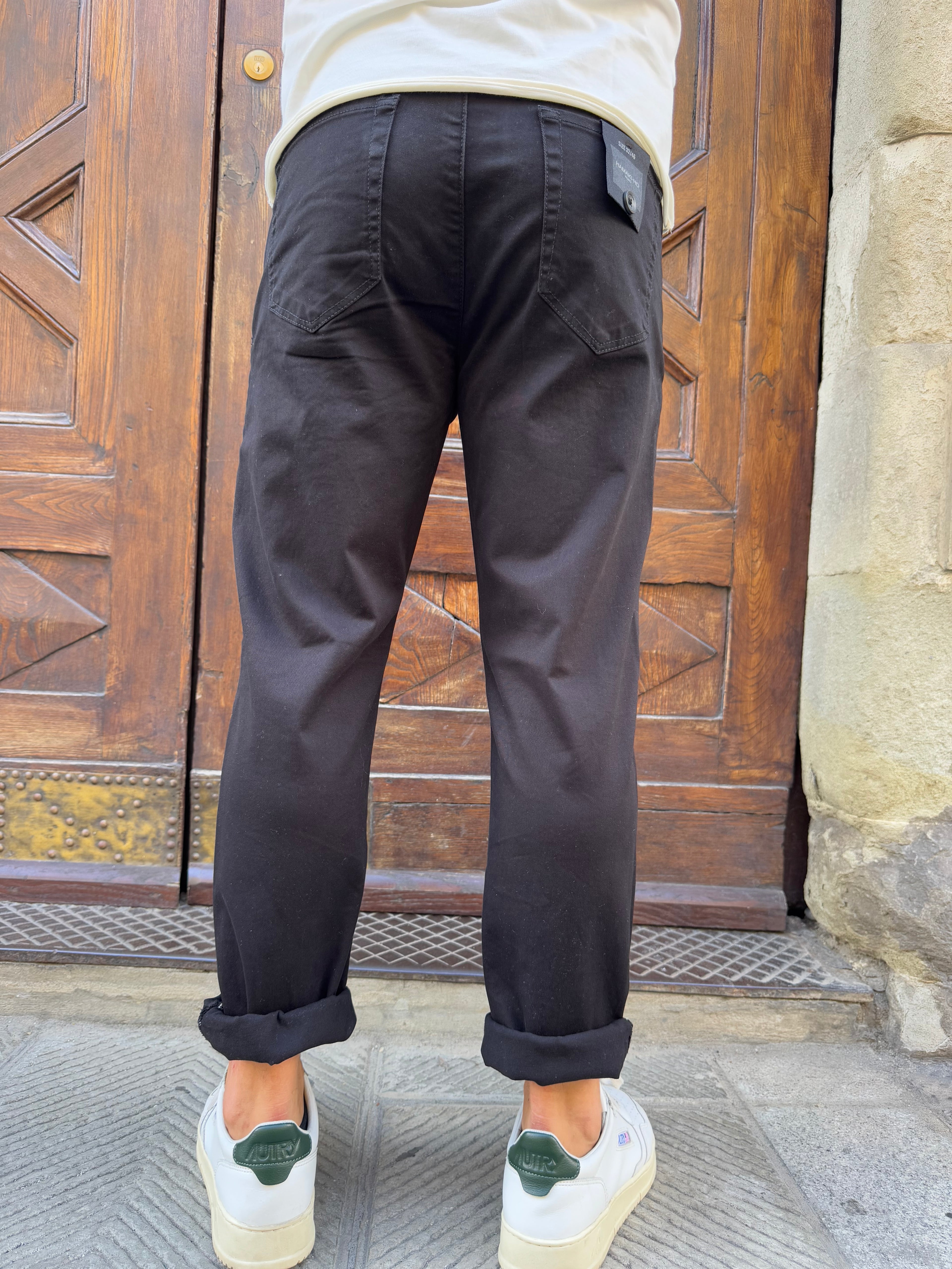 Pantalone Chinos tasca jeans di Hamaki-Ho nero