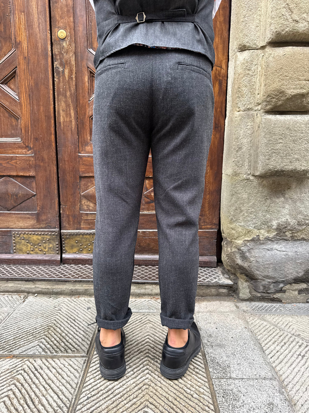 Pantalone coordinato London di 3.9 grigio