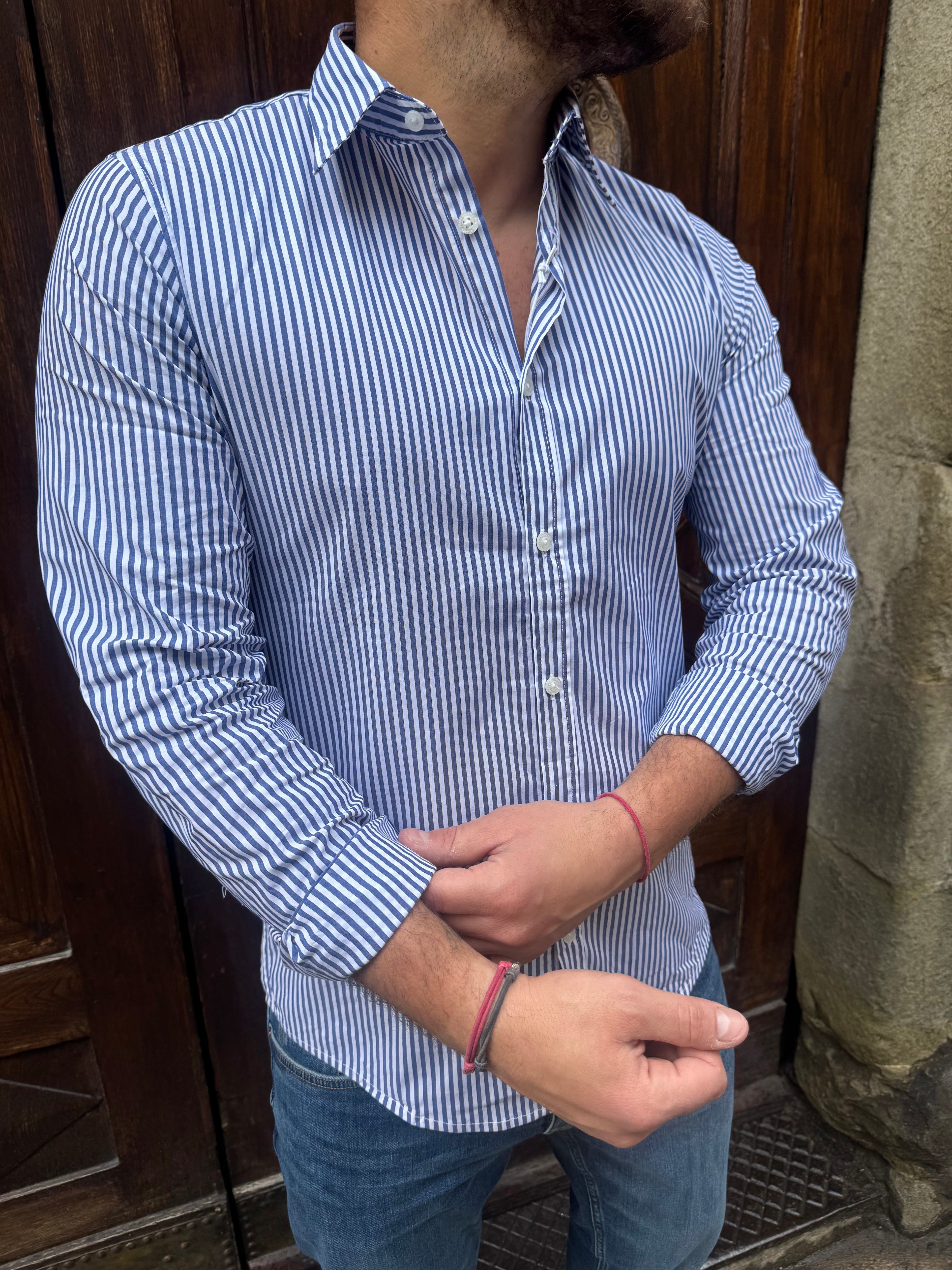 Camicia Portofino di Hamaki-Ho blu