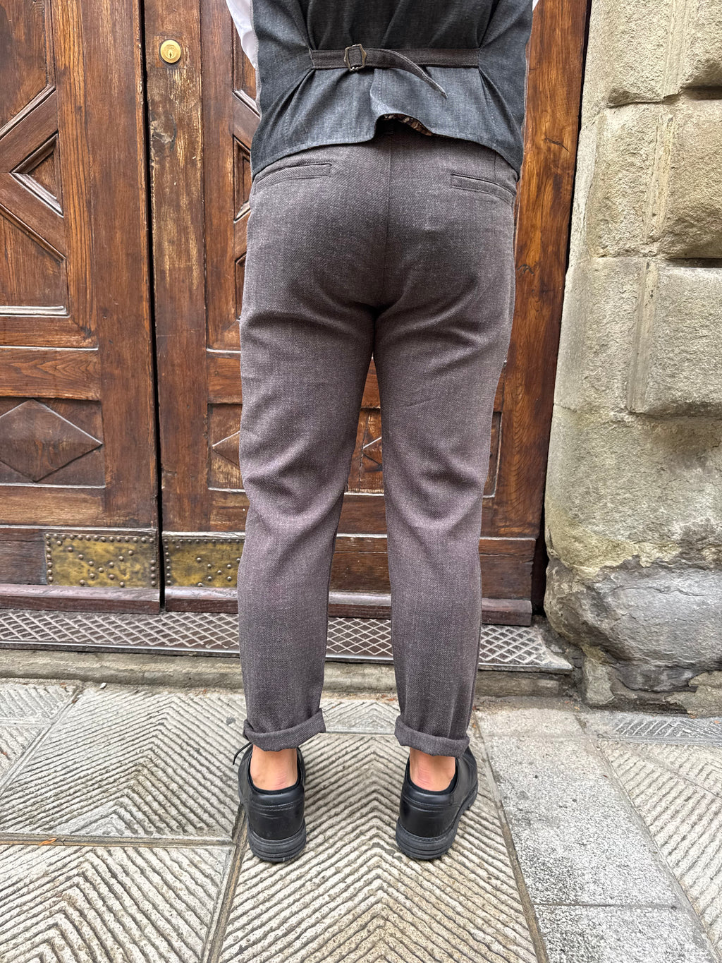 Pantalone coordinato London di 3.9 moro