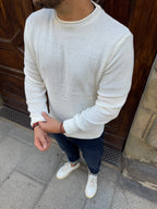 Maglioncino Carlos panna di Telamira