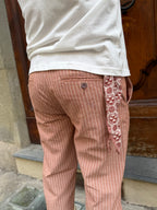 Pantalone Portofino di Tréz salmone