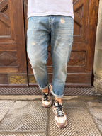 Jeans Yellowstone Cropped di Pont lavaggio sabbia