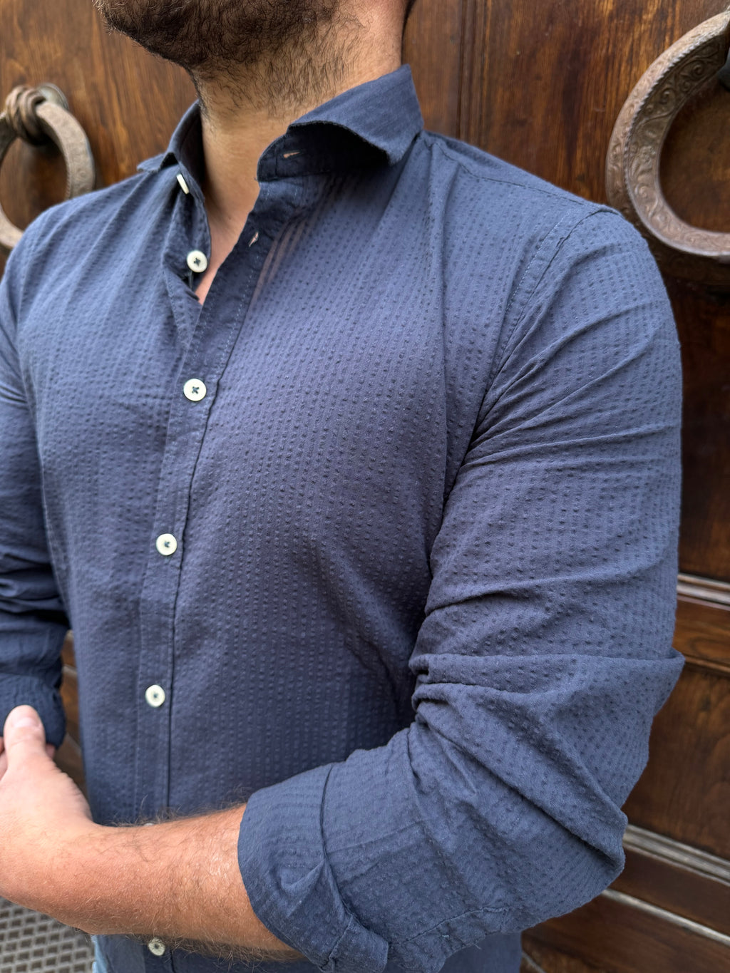 Camicia Sunday di Hamaki-Ho blu