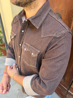 Camicia Denim Texas di Pont tabacco