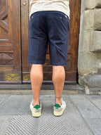 Bermuda Paul blu di Yes Zee in lino