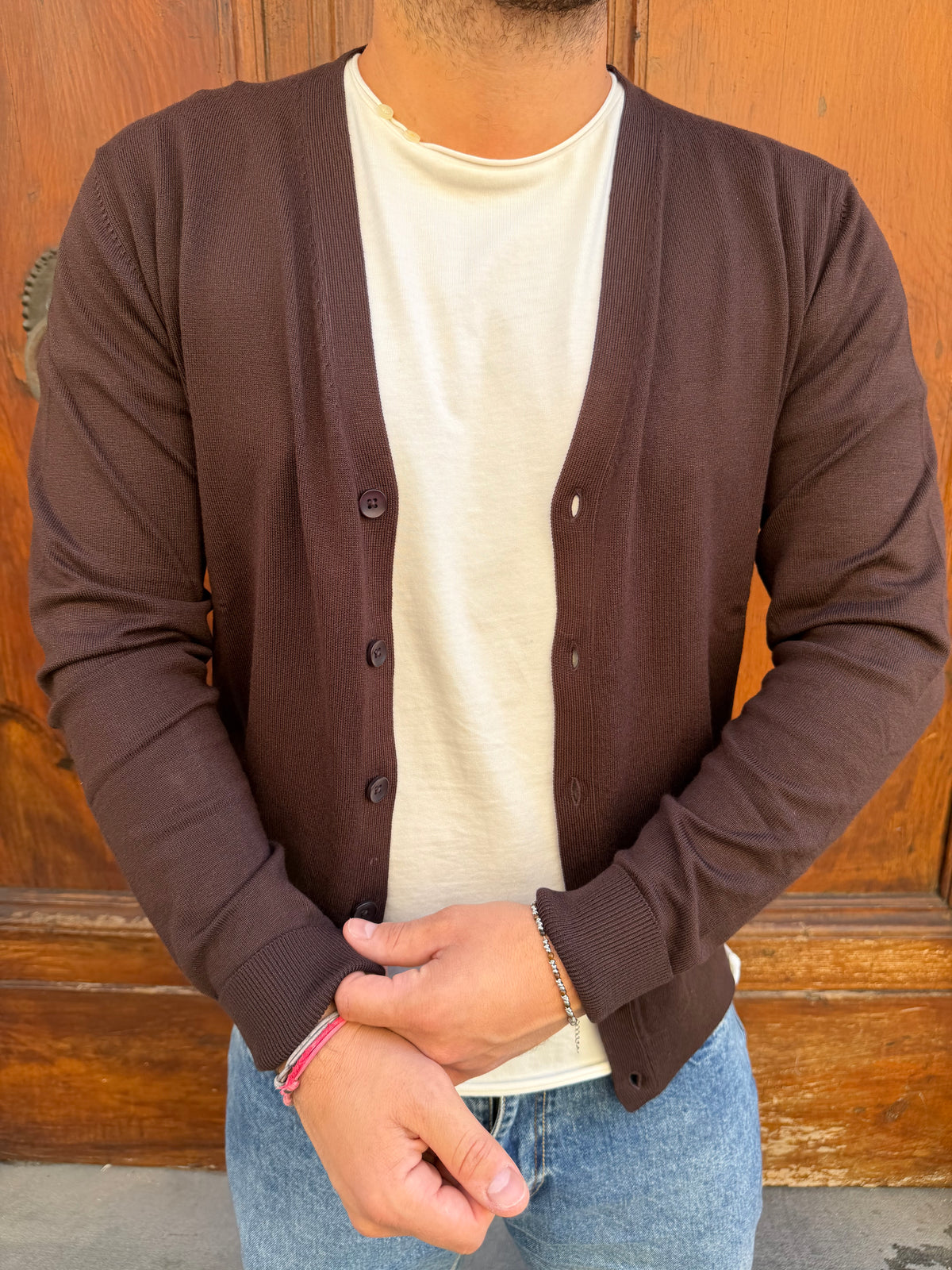Cardigan Oscar di Tréz terra