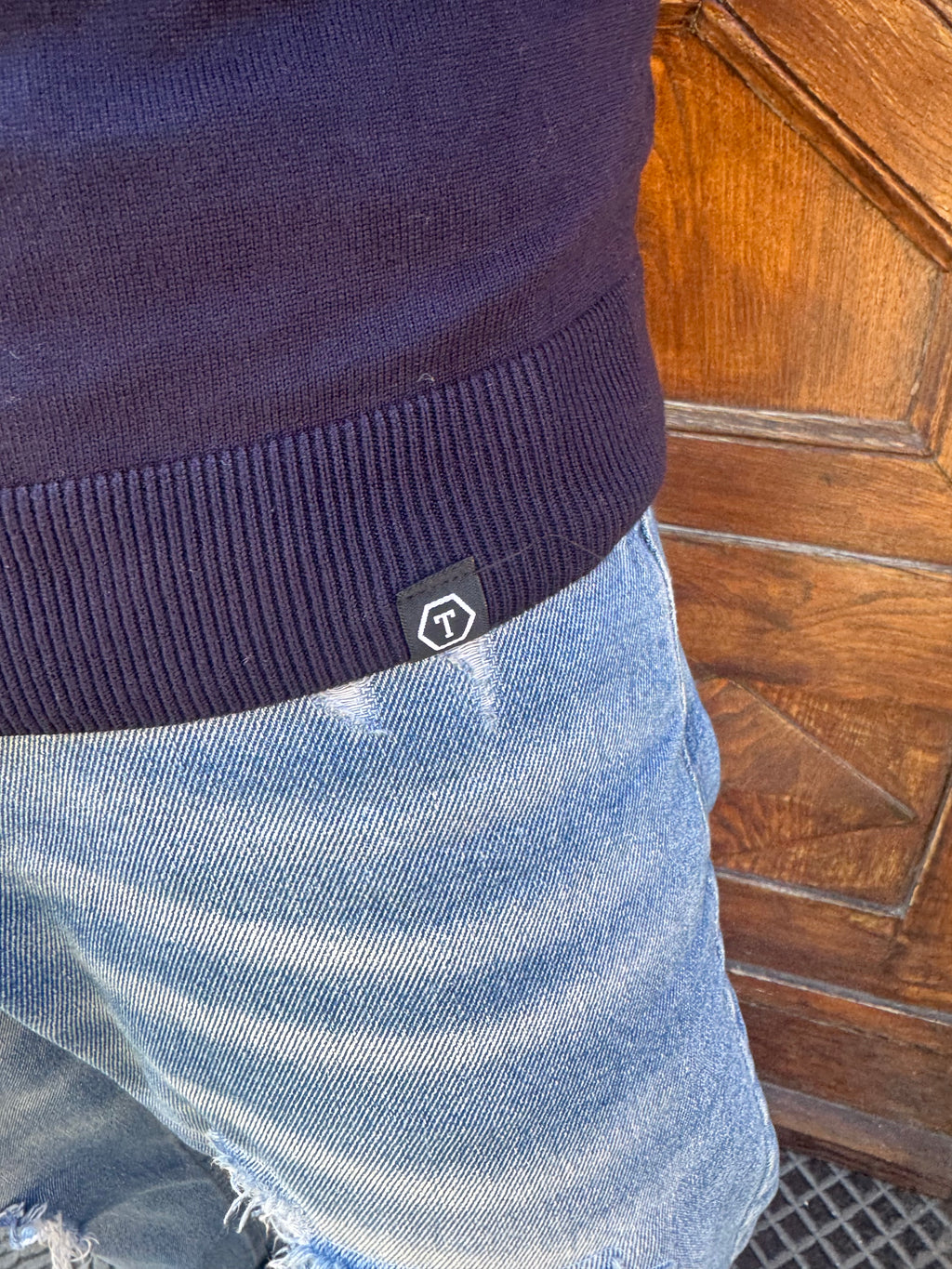 Maglioncino Dolcevita di Telamira blu