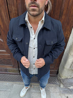 Giacchetto Prestige di HAMAKI-HO blu navy