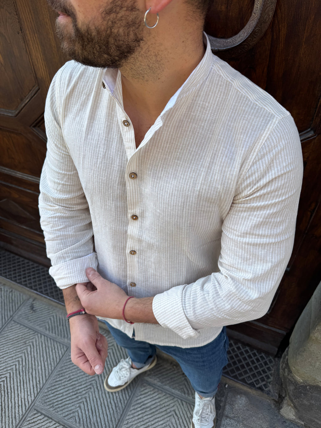 Camicia Versilia di Hamaki-Ho beige