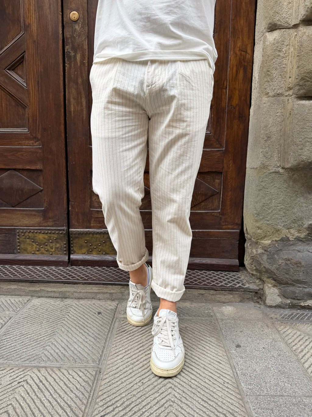 Pantalone Portofino di Tréz bianco