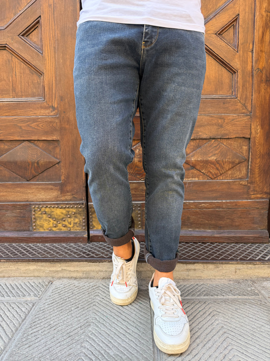 Jeans Fremont di Pont slimfit scuro