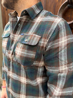 Camicia Quadro boscaiolo di Petrol verde