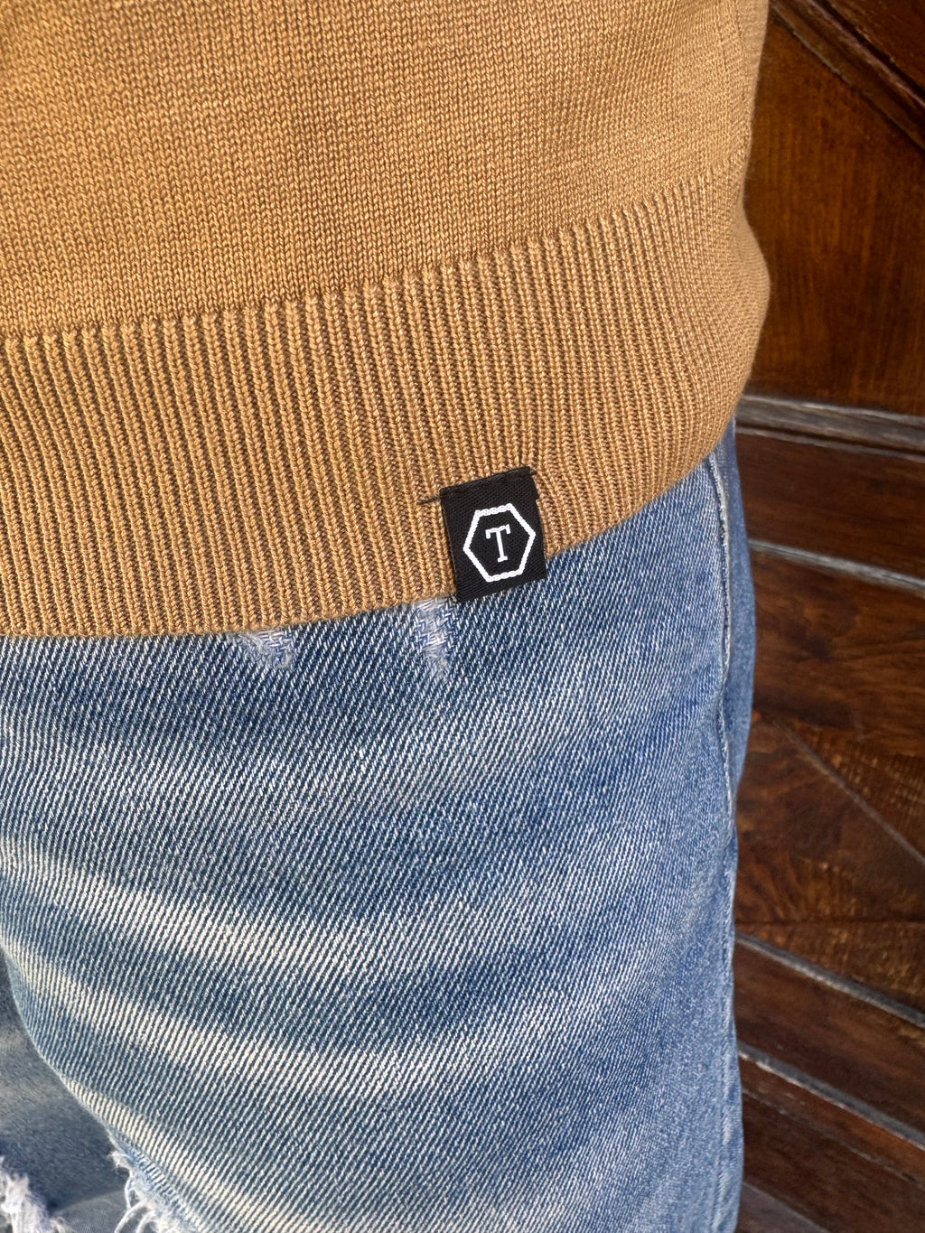 Maglioncino Dolcevita di Telamira senape