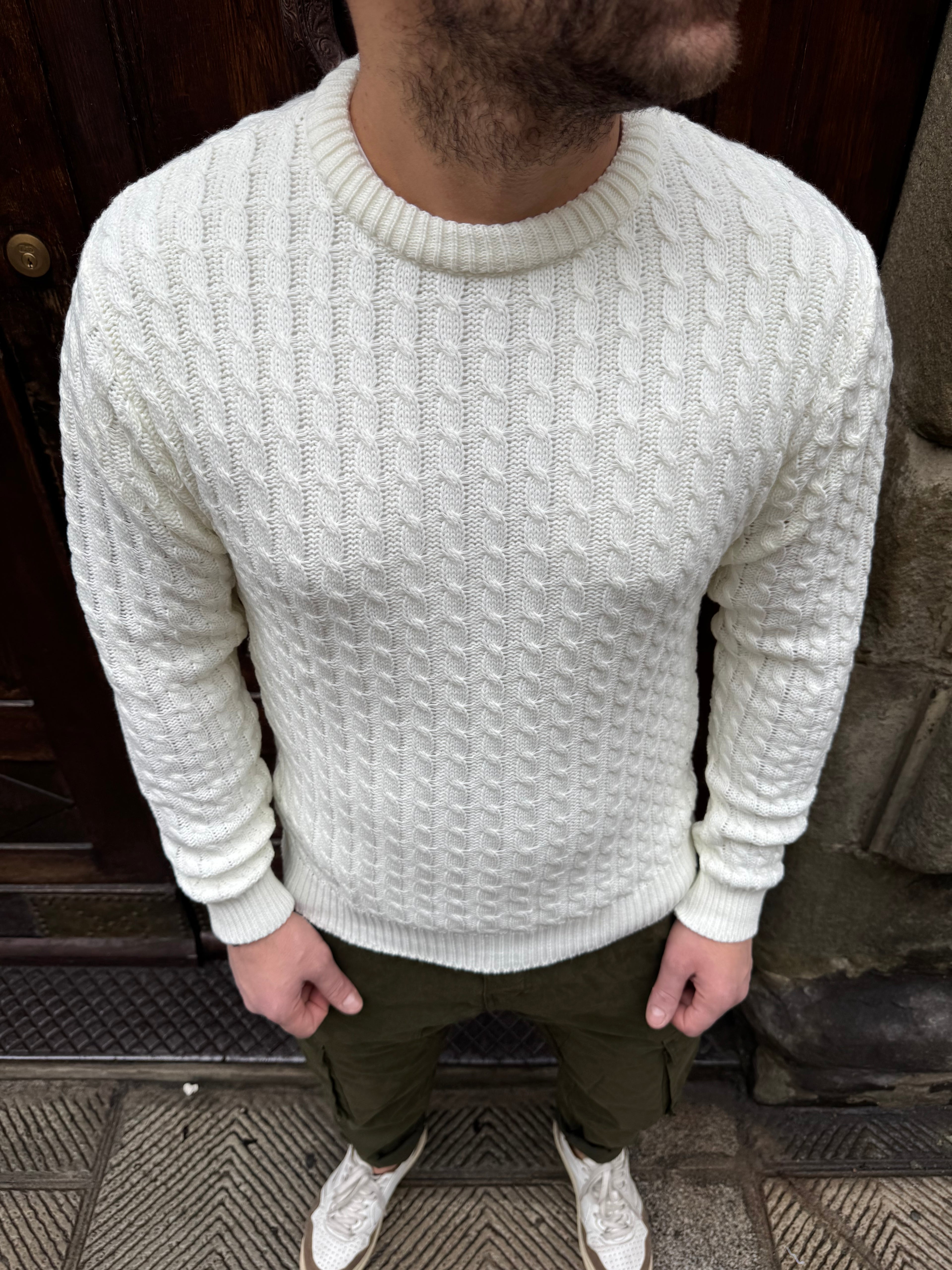 Maglioncino treccia di Telamira