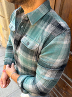 Camicia Quadro 02 di Petrol Ind. verde
