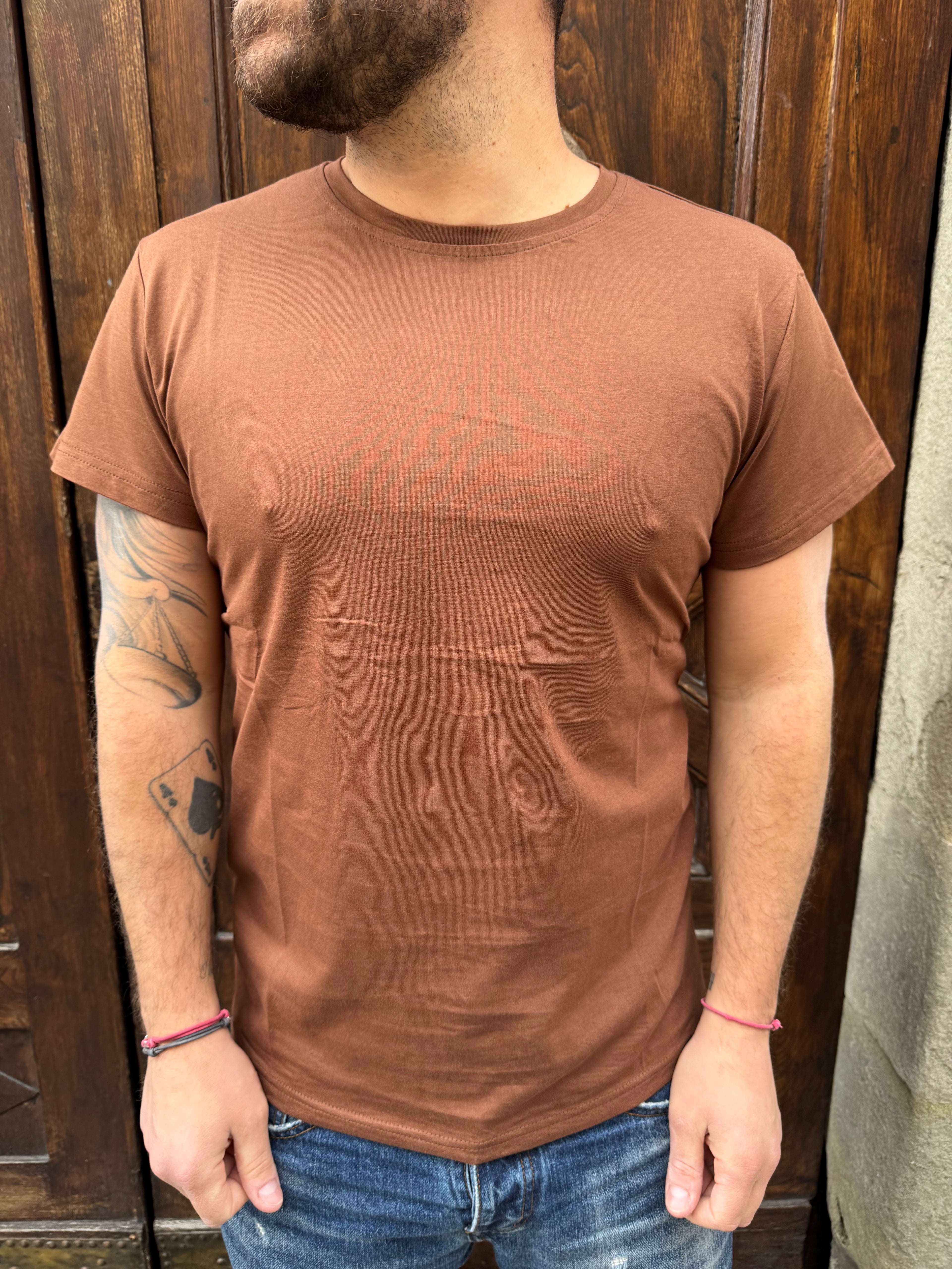 T-shirt Colour di Telamira tabacco