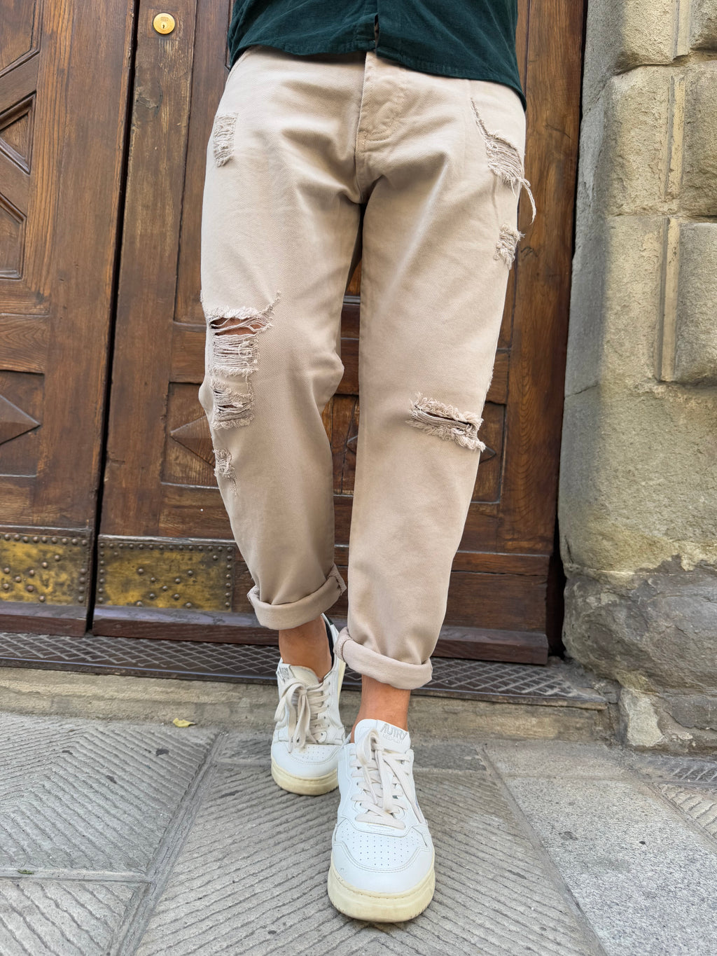 Pantalone Bulldenim di Myden sabbia