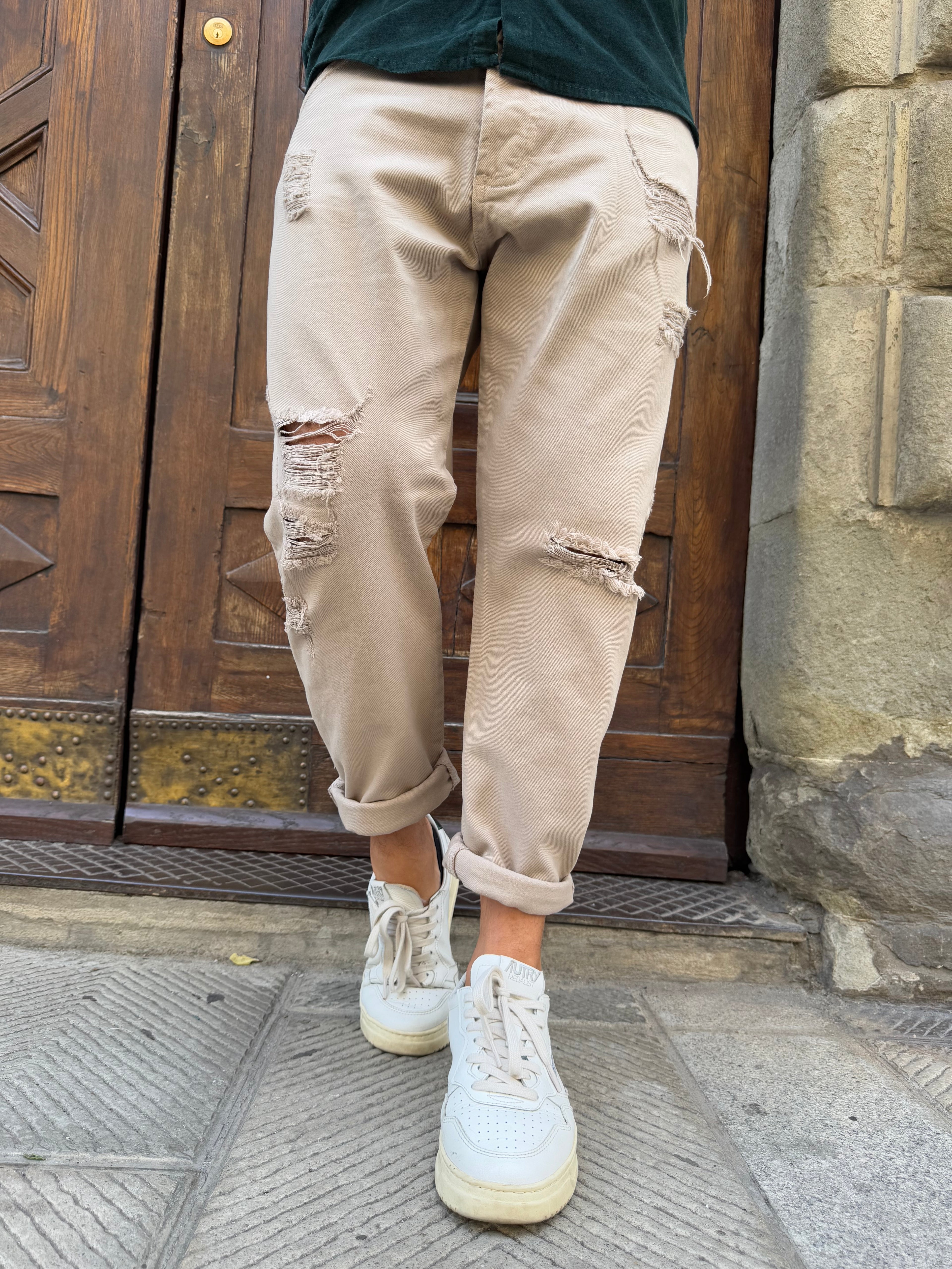 Pantalone Bulldenim di Myden sabbia