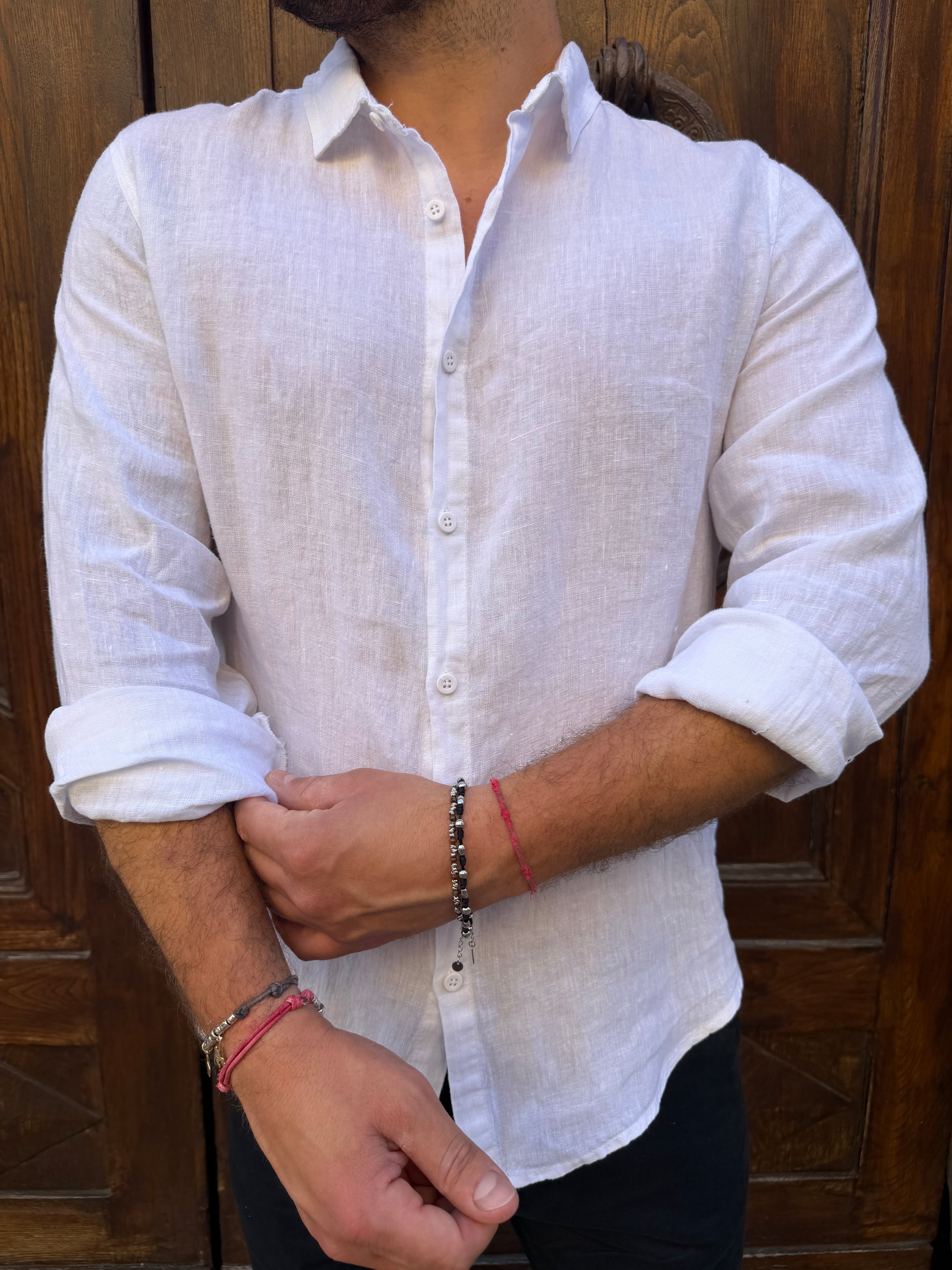 Camicia Purolino di 3.9 bianca
