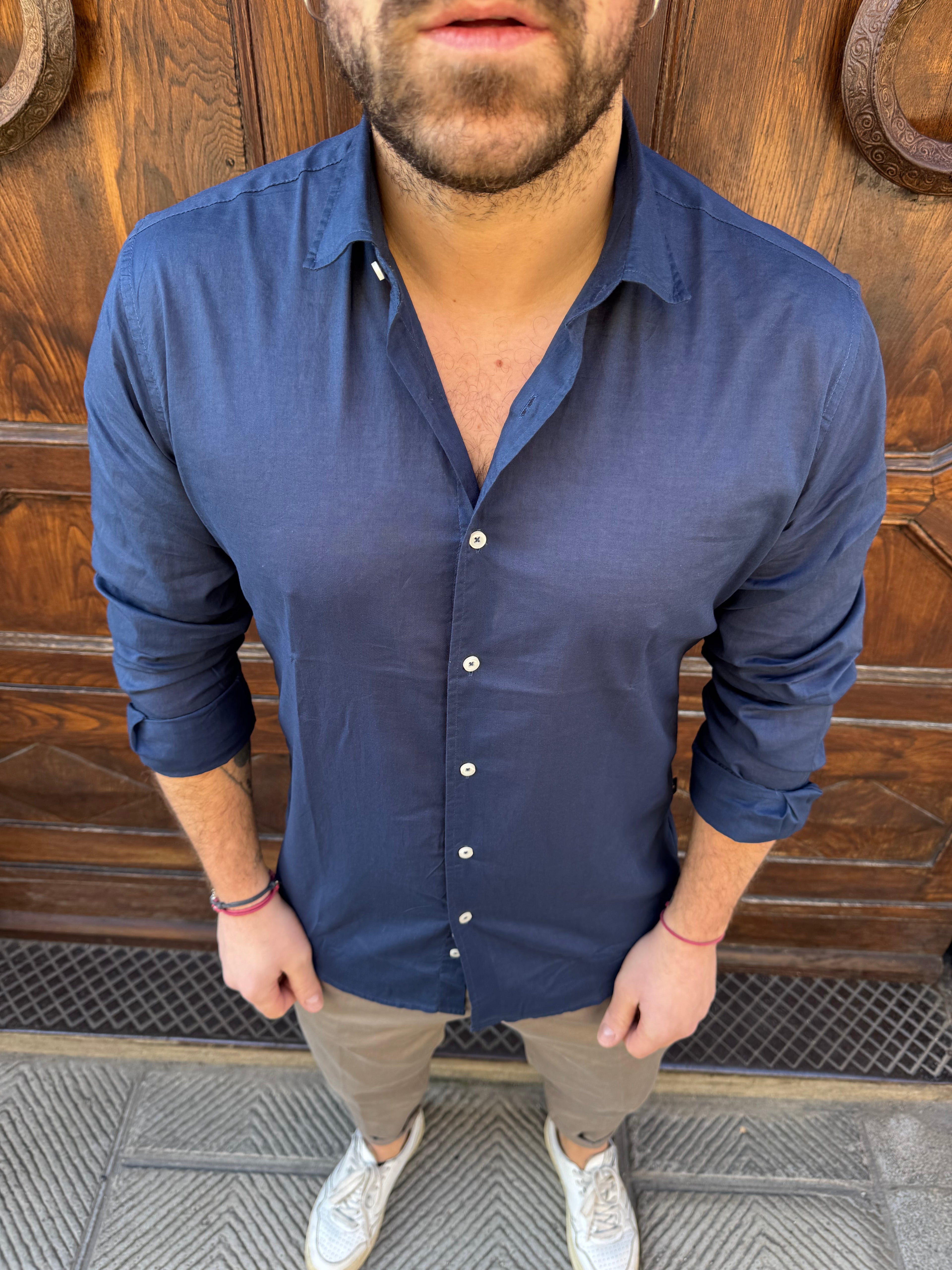 Camicia Elegance di Tréz blu