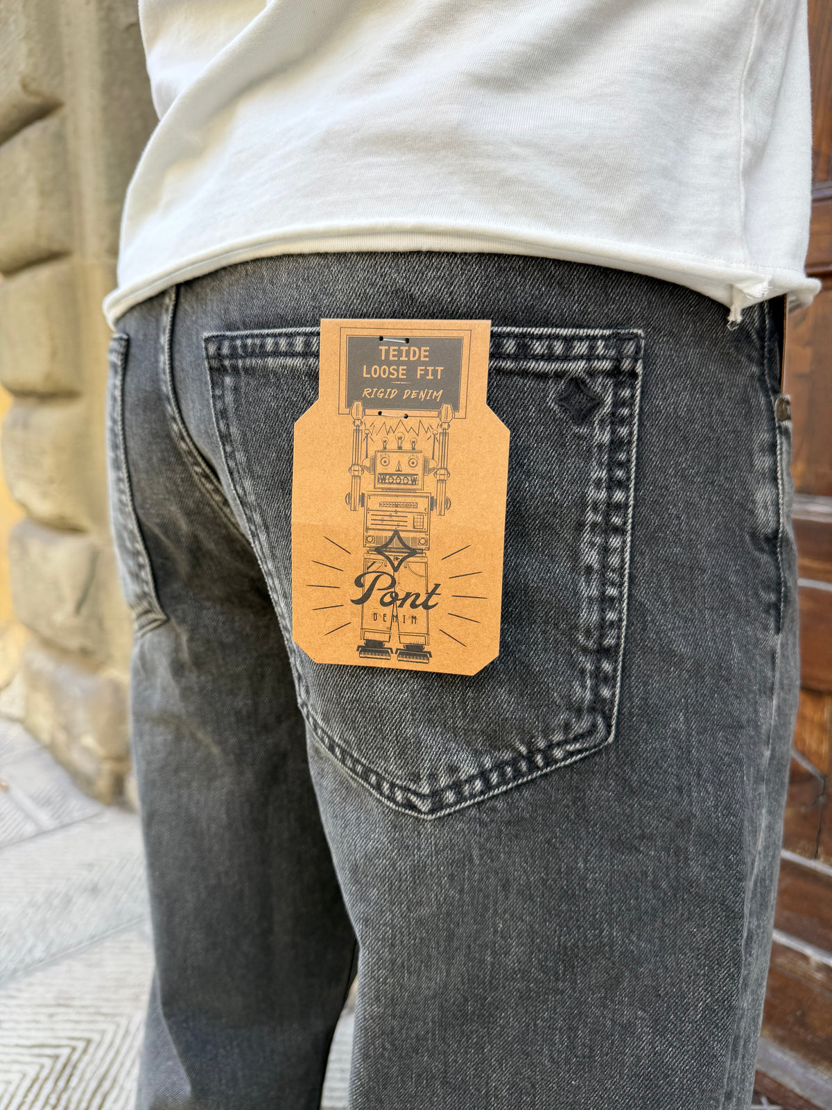 Jeans Teide di Pont lavaggio grigio
