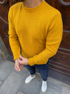 Maglioncino Carlos di Telamira senape