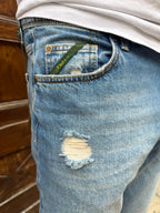 Jeans Yellowstone Cropped di Pont con strappo