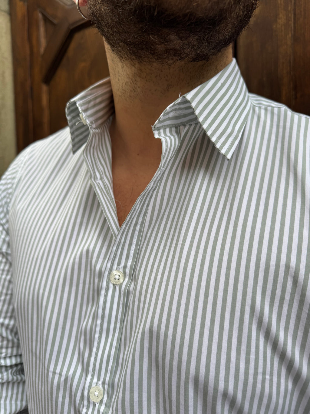 Camicia Portofino di Hamaki-Ho verde