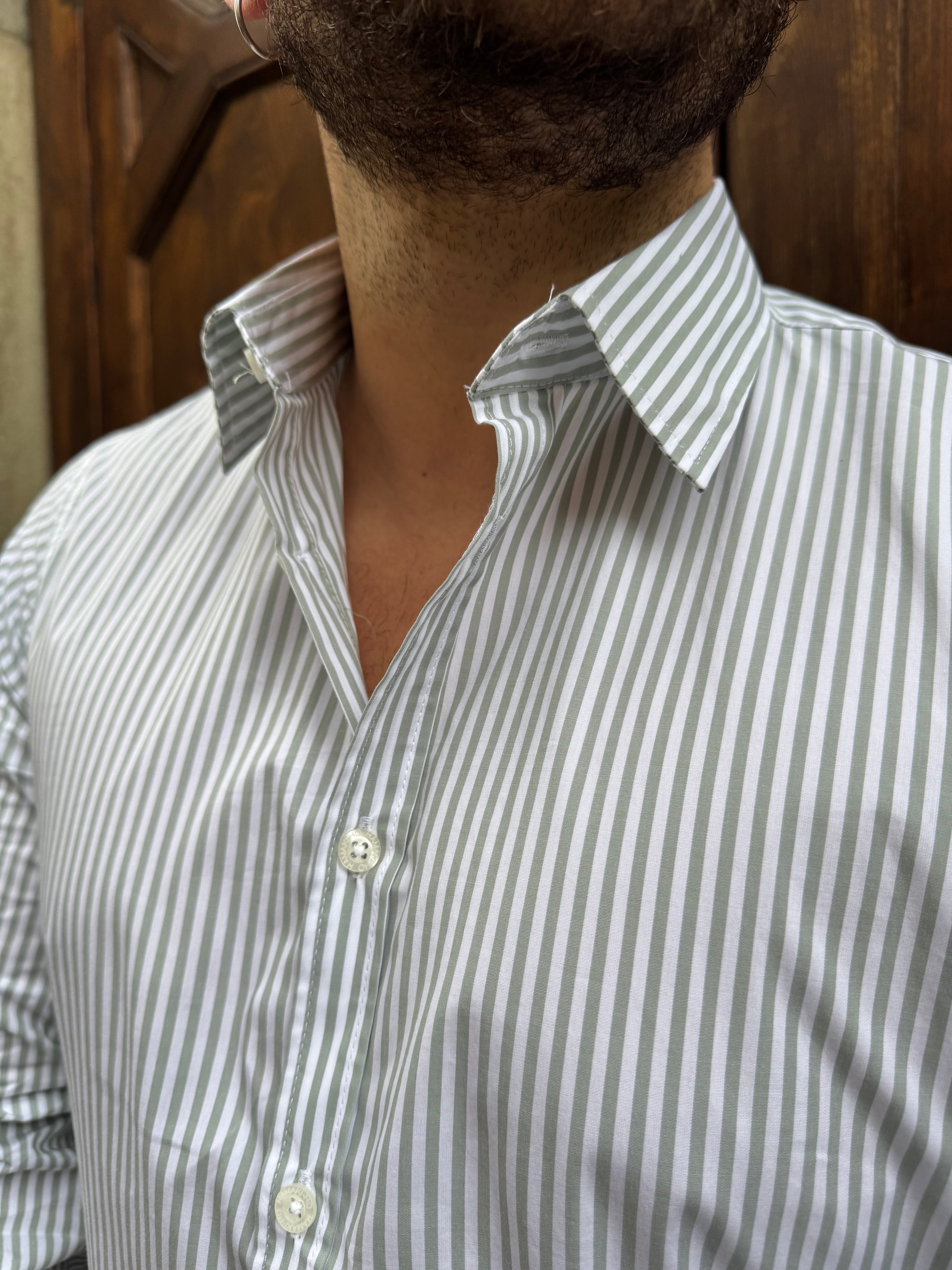 Camicia Portofino di Hamaki-Ho verde