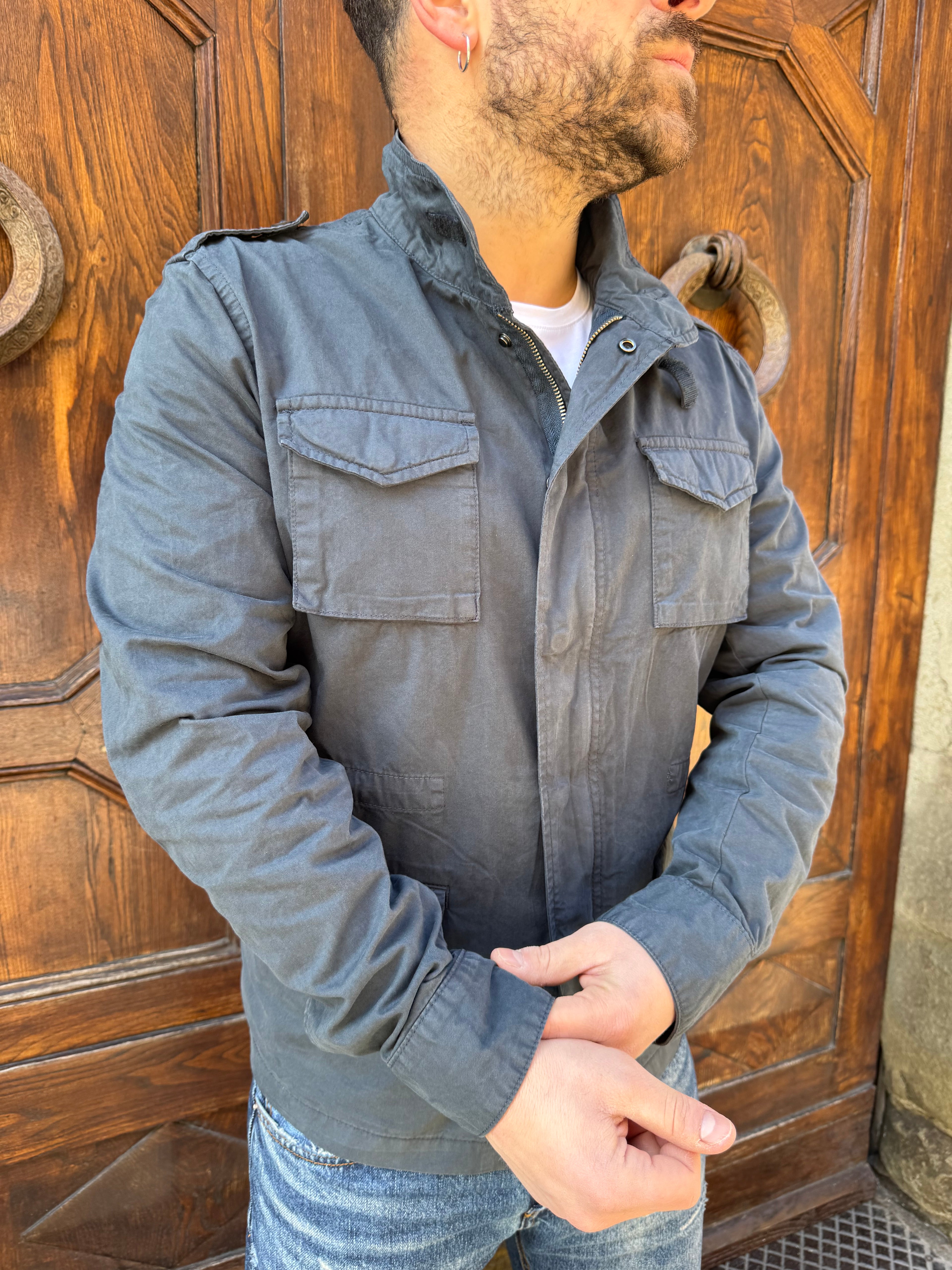 Giacchetto Sahara di Tréz blu navy