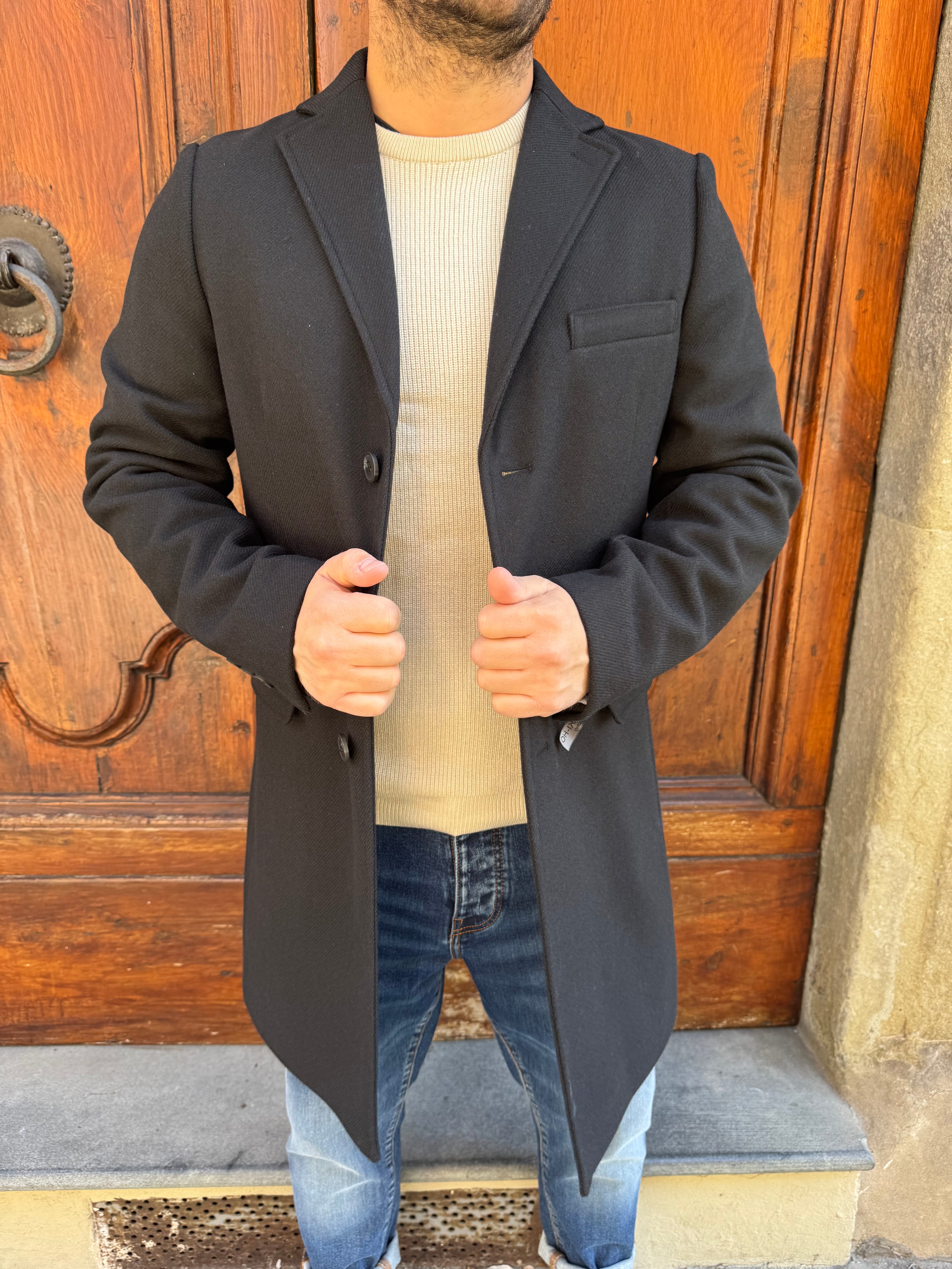 Cappotto Dandy di Hamaki-Ho nero