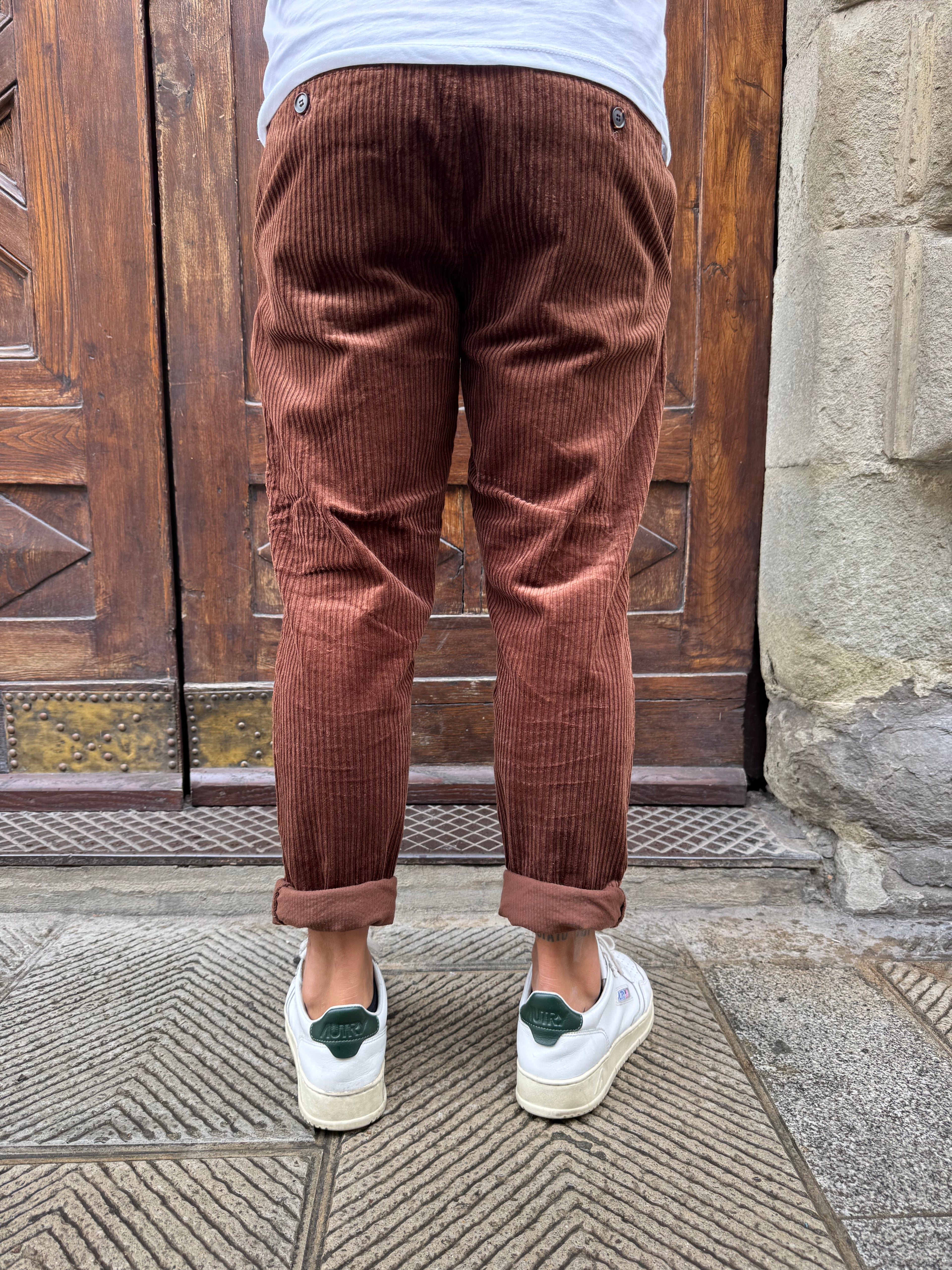 Pantalone Velluto Rocciatore di Telamira cioccolato