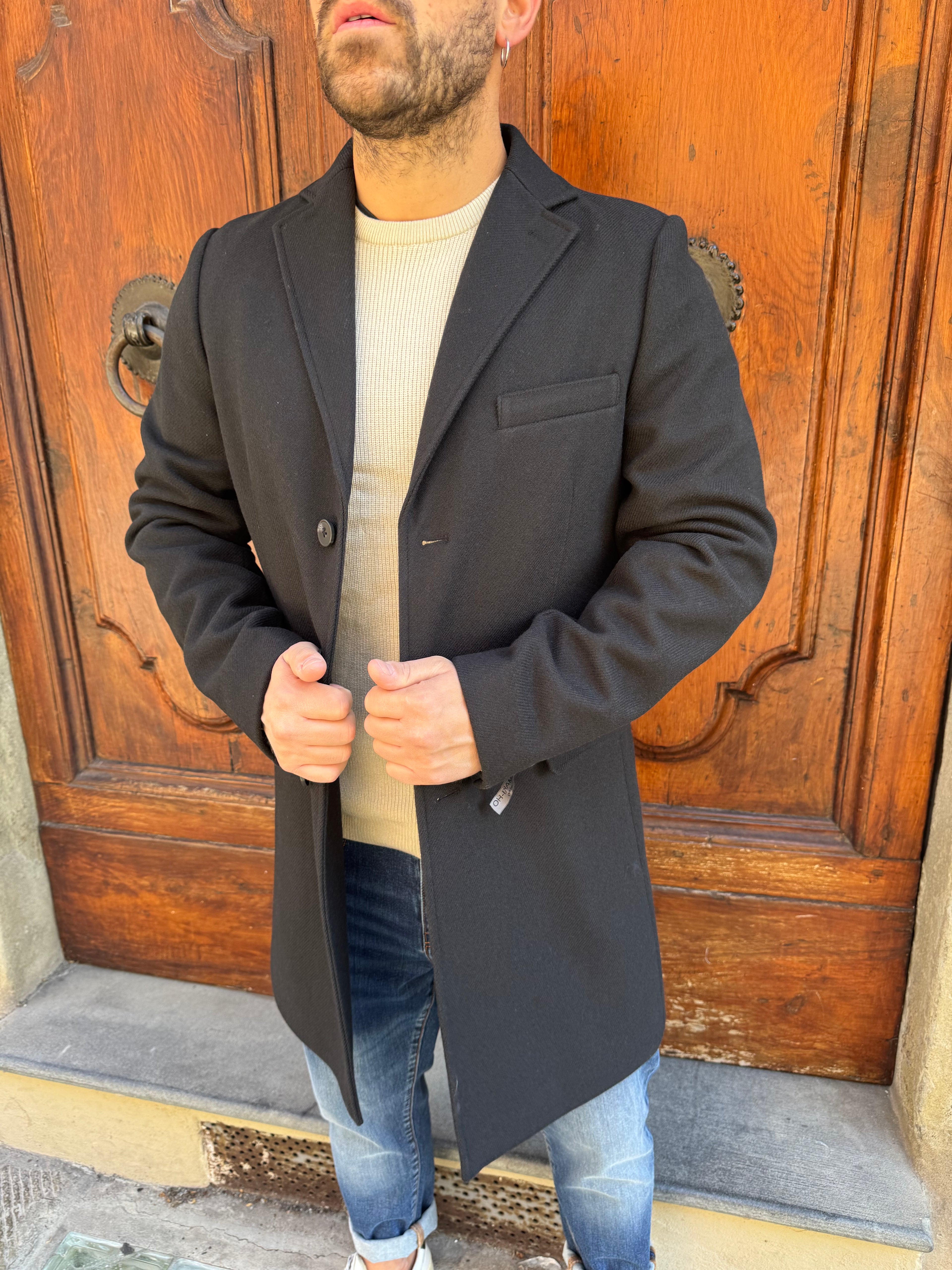 Cappotto Dandy di Hamaki-Ho nero