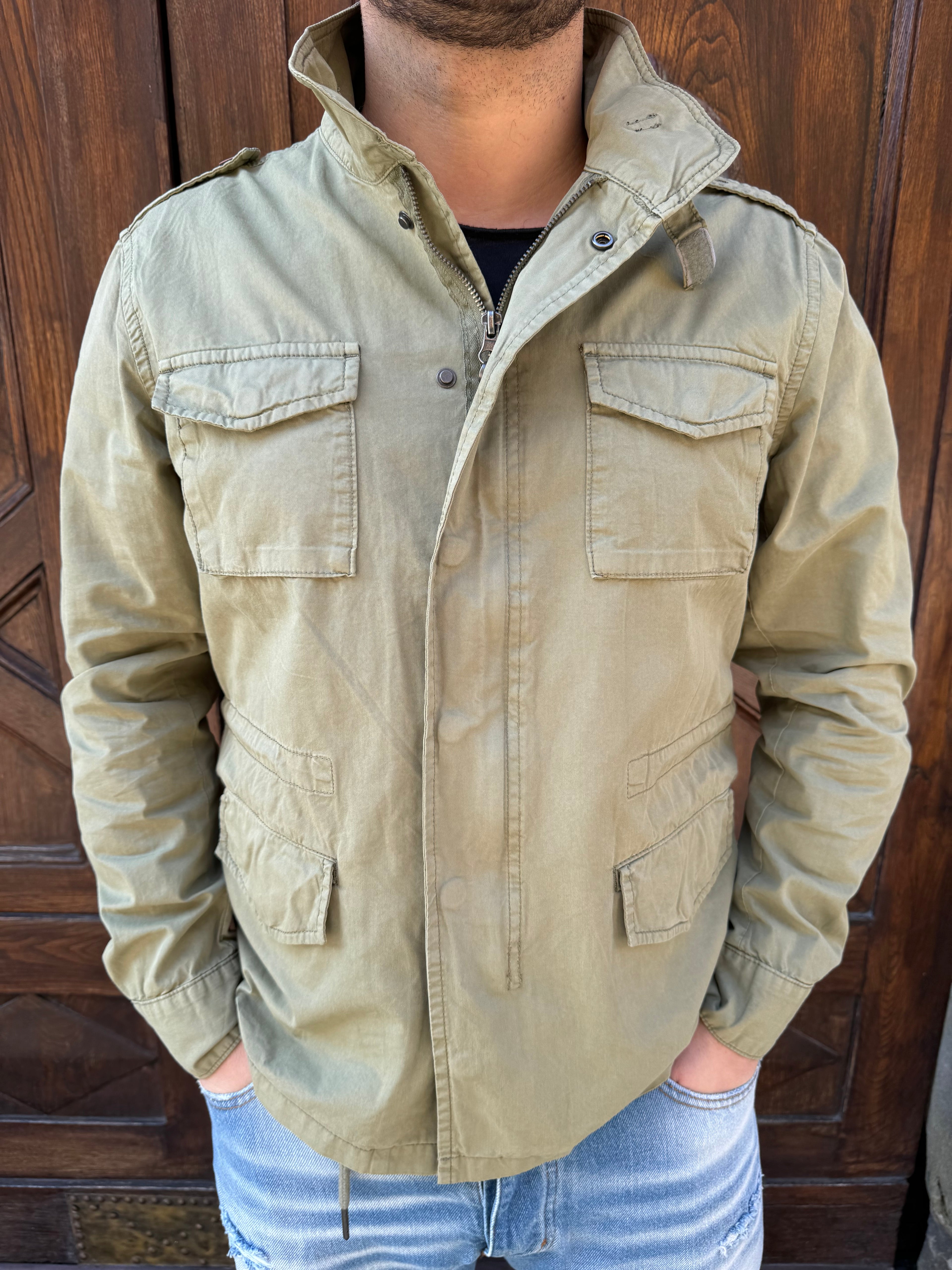 Giacchetto Sahara di TRÈZ verde militare