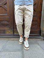 Pantalone Cargo di Telamira panna