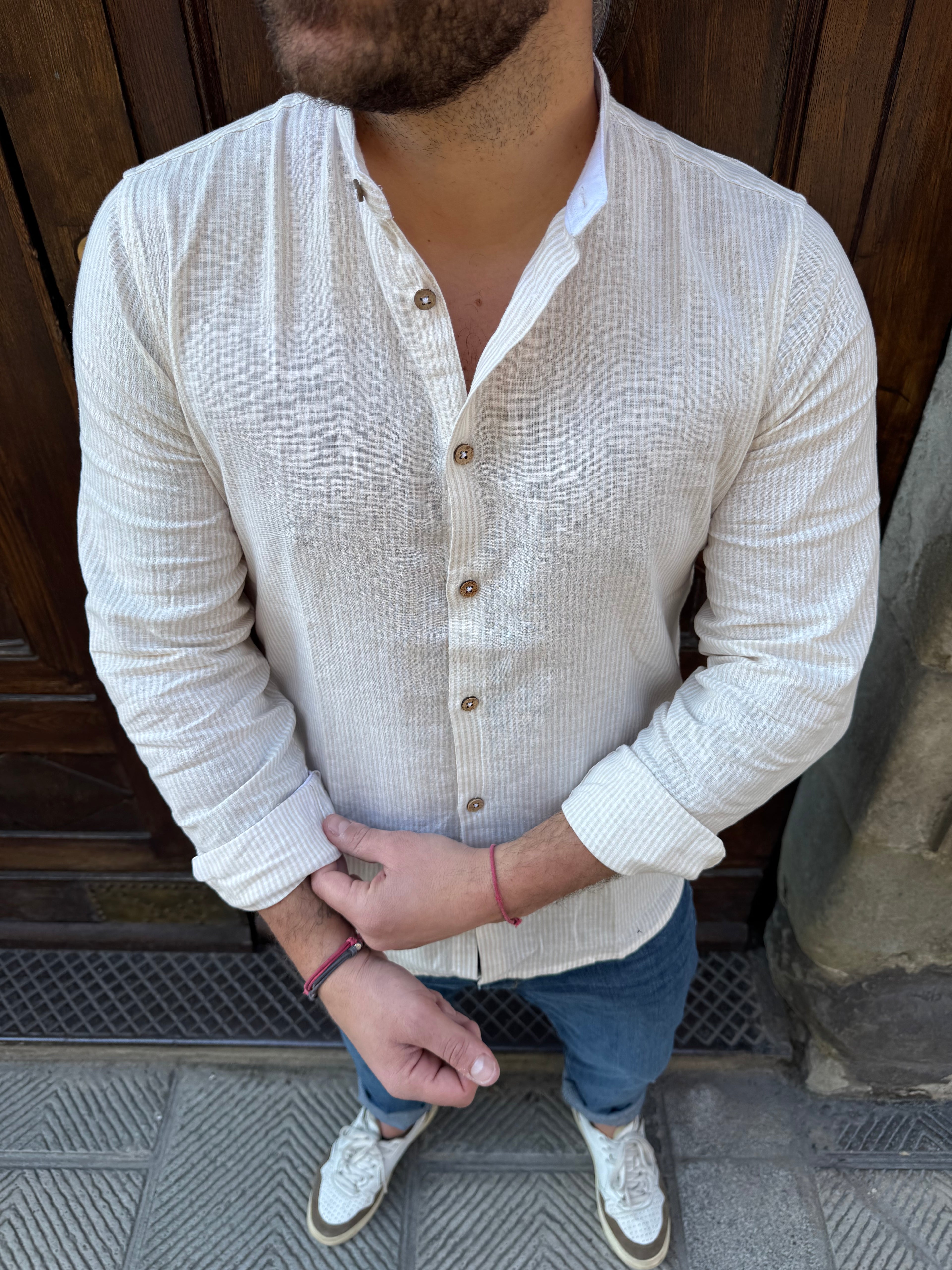 Camicia Versilia di Hamaki-Ho beige
