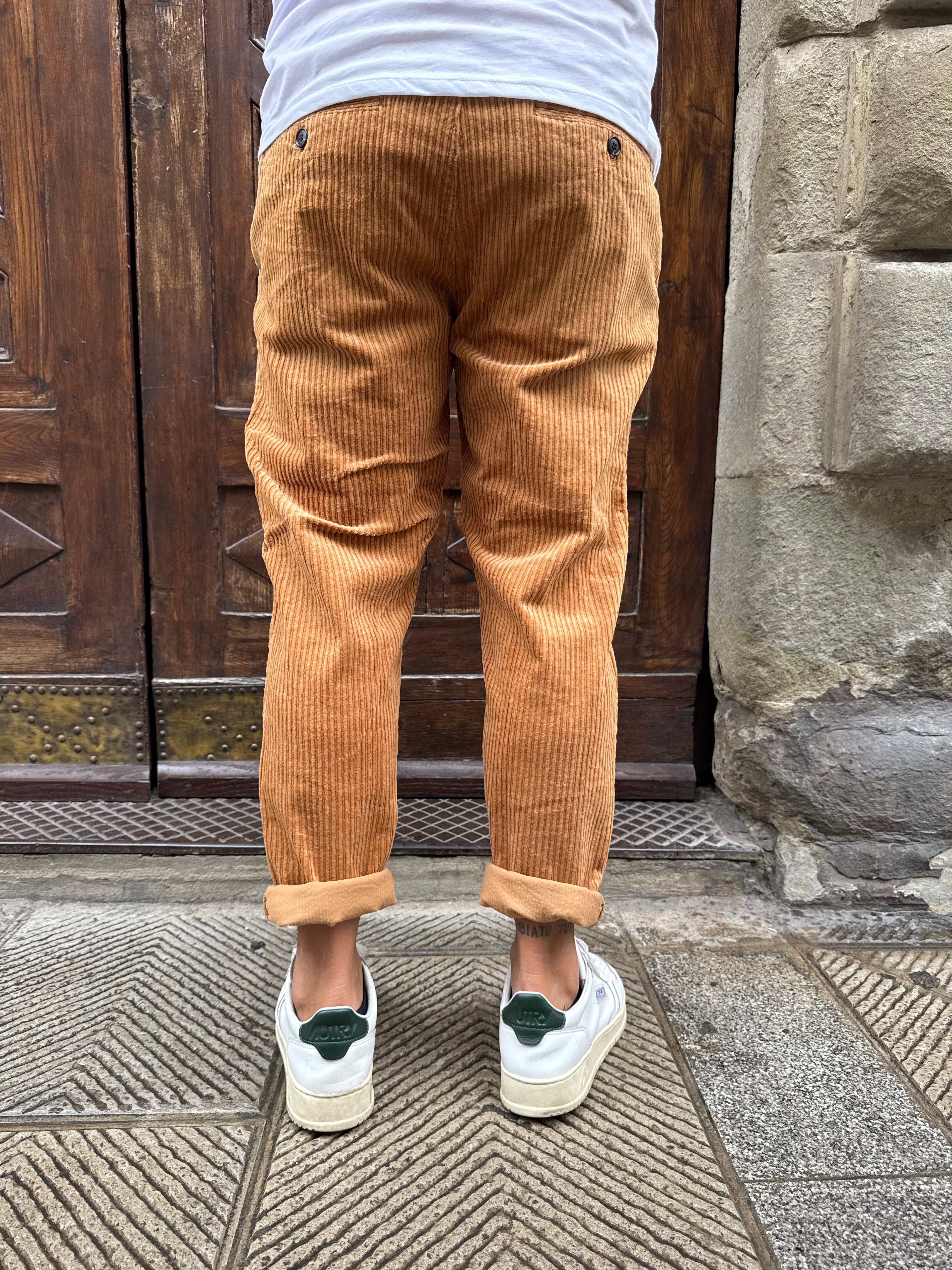 Pantalone Velluto Rocciatore di Telamira caramello